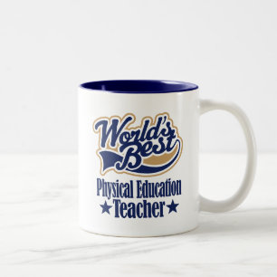 Caneca De Café Em Dois Tons Presente do professor da educação física para