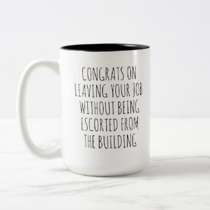 Caneca De Café Em Dois Tons Presente Engraçado de Aposentadoria para Colega de