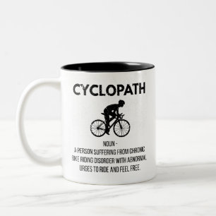 Caneca De Café Em Dois Tons Presente Engraçado de Definição de Ciclismo de Cyc