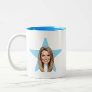 Caneca De Café Em Dois Tons Presente Engraçado de Estrela de Escritório Person