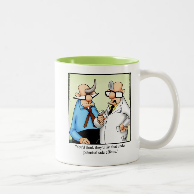 Caneca De Café Em Dois Tons Presente Engraçado de Humor Mug (Direita)