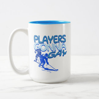 Caneca De Café Em Dois Tons Presente engraçado do orgulho LGBT de rivalidade g