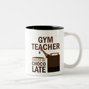 Caneca De Café Em Dois Tons Presente (engraçado) do professor de Gym