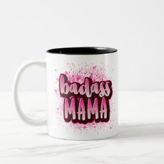 Caneca De Café Em Dois Tons Presente Engraçado Para A Mama Maldita Mãe