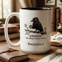 Presente engraçado para amante de corvo introverti