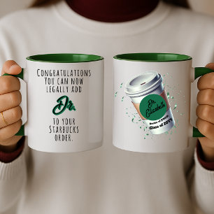 Caneca De Café Em Dois Tons Presente Engraçado Para Médicos Personalizados
