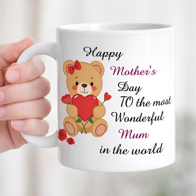 Caneca De Café Em Dois Tons Presente Eu Te Amo Mamãe, Presente Maravilhoso par (Criador carregado)