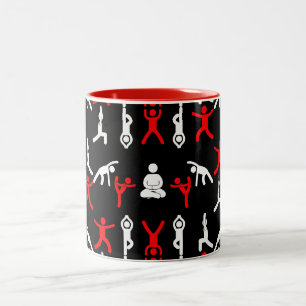Caneca De Café Em Dois Tons Presente exclusivo de ioga