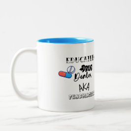 Caneca De Café Em Dois Tons Presente Farmacêutico Personalizado Engraçado