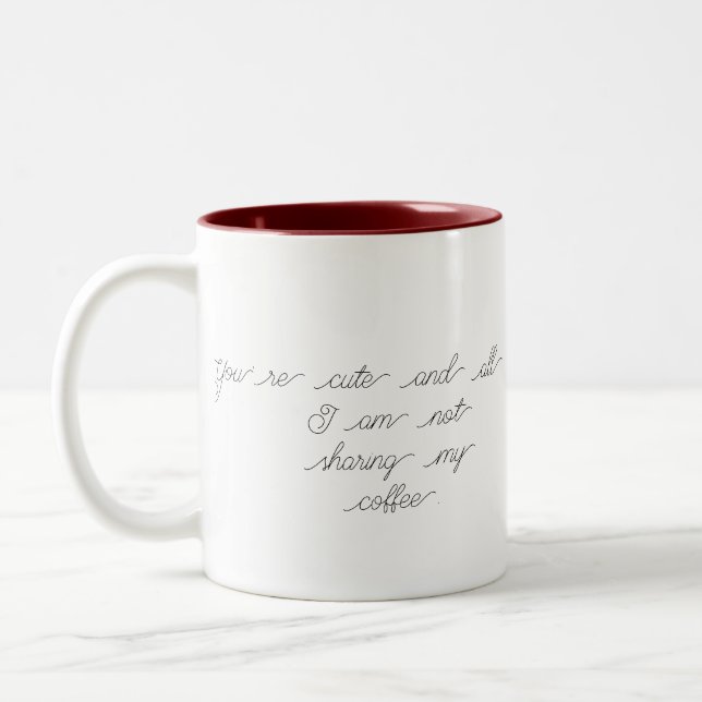 Caneca De Café Em Dois Tons Presente imperfeito de café Elegante para amante d (Esquerda)