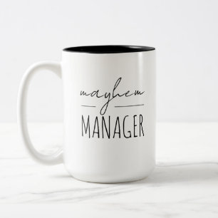 Caneca De Café Em Dois Tons Presente moderno de Dia de as mães "Gerente de mai