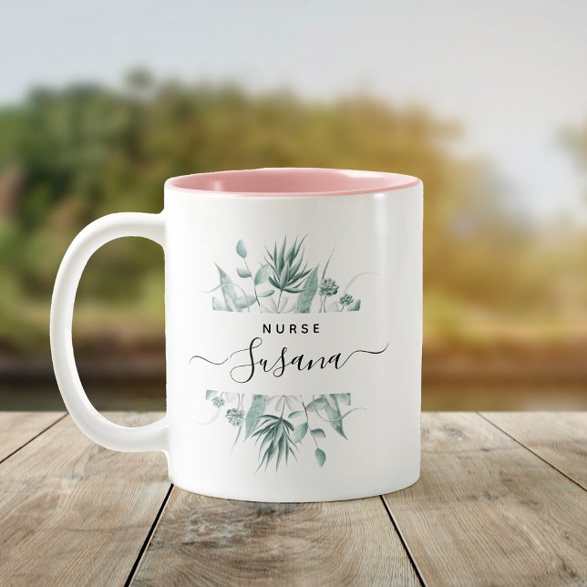 Caneca De Café Em Dois Tons Presente na Escola de Enfermagem Formando Personal (Criador carregado)