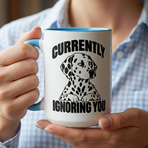 Caneca De Café Em Dois Tons Presente para Amante de Cachorro Puppy Dalmatino I