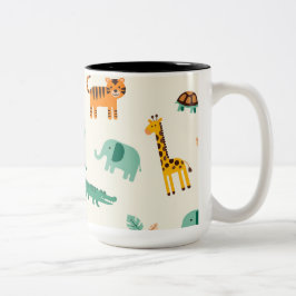 Caneca De Café Em Dois Tons Presente para Amantes de os animais da Selva Selva