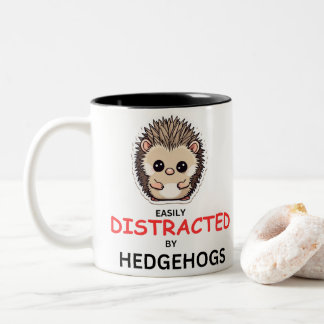 Caneca De Café Em Dois Tons Presente para Hedgehog Lover, Hedgehog Mug