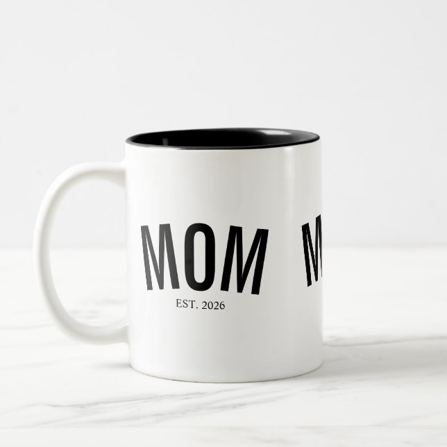 Caneca De Café Em Dois Tons Presente Para Nova Mãe (Esquerda)