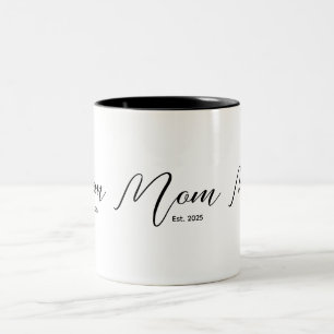 Caneca De Café Em Dois Tons Presente para Nova Mãe Estabelecida