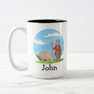 Caneca De Café Em Dois Tons Presente para os idosos personalizados da JW Obrig