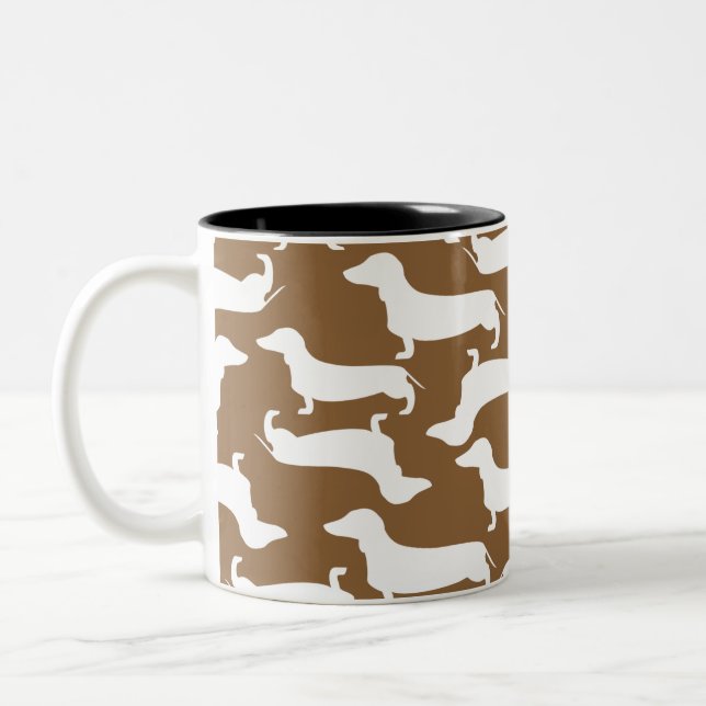 Caneca De Café Em Dois Tons Presente perfeito do teste padrão bonito do (Esquerda)