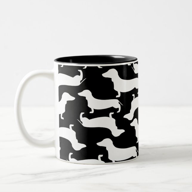 Caneca De Café Em Dois Tons Presente perfeito do teste padrão bonito do (Esquerda)