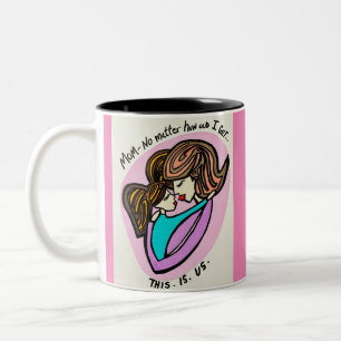 Caneca De Café Em Dois Tons Presente perfeito para o dia das mães!