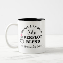 Caneca De Café Em Dois Tons presente personalizado de casamento Mug