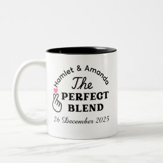 Caneca De Café Em Dois Tons presente personalizado de casamento Mug