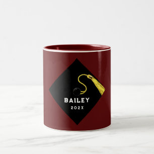 Caneca De Café Em Dois Tons Presente personalizado de manutenção da graduação