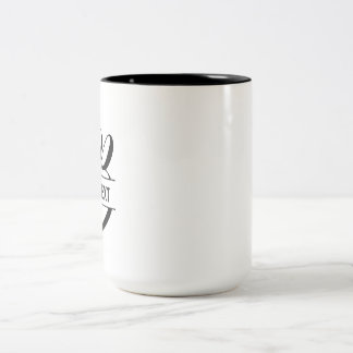 Caneca De Café Em Dois Tons Presente personalizado de Mug-Initials-Holiday