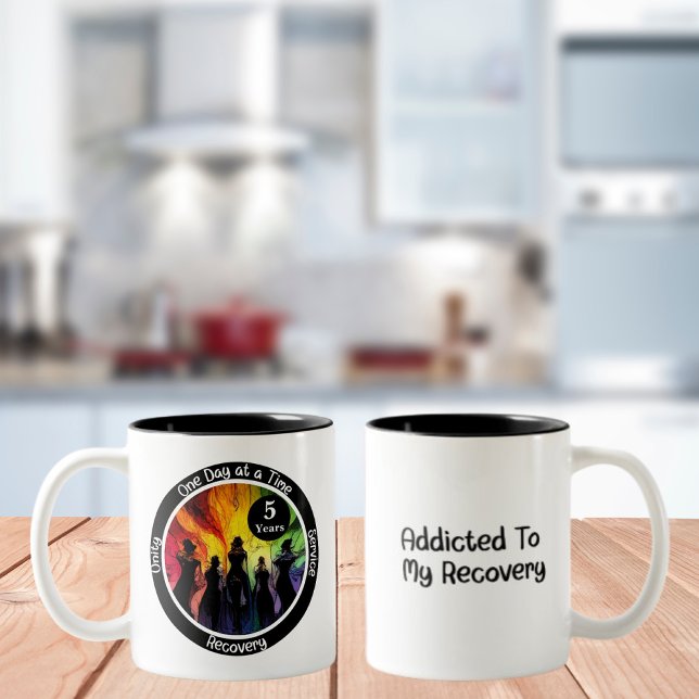 Caneca De Café Em Dois Tons Presente Personalizado de Recuperação de Marco LGB (Criador carregado)