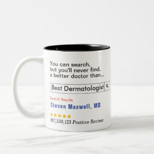 Caneca De Café Em Dois Tons Presente Personalizado Dermatologista