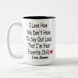 Caneca De Café Em Dois Tons presente personalizado engraçado da criança para m