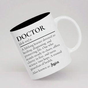 Caneca De Café Em Dois Tons Presente Personalizado para Profissionais Médicos 