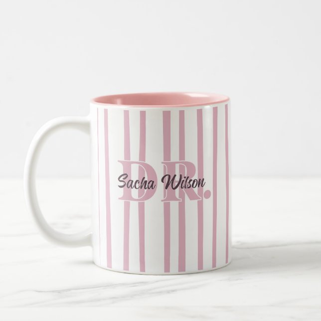 Caneca De Café Em Dois Tons Presente Personalizado para Profissional Médico (Esquerda)