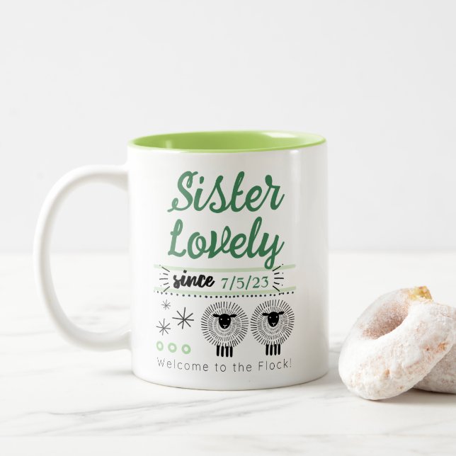 Caneca De Café Em Dois Tons Presente personalizável de batismo JW para Irmão o (Com Donut)