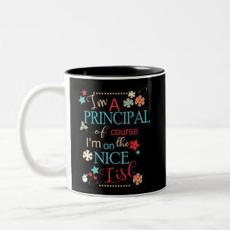 Caneca De Café Em Dois Tons Presente principal do Natal engraçado eu sou um