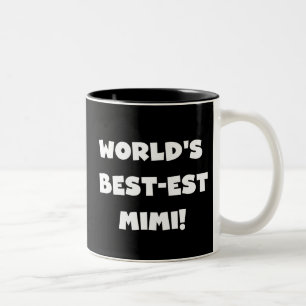 Caneca De Café Em Dois Tons Presentes brancos dos t-shirt do texto Mimi do