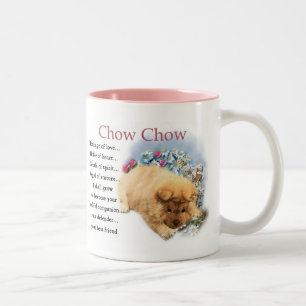 Caneca De Café Em Dois Tons Presentes de Arte de Puppy Chow