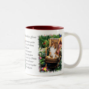 Caneca De Café Em Dois Tons Presentes de arte de Shetland Sheepdog Sheltie