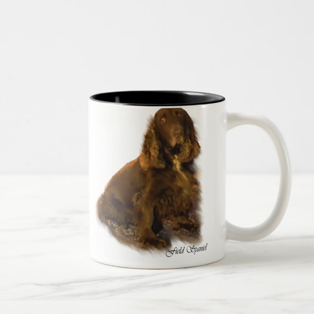 Caneca De Café Em Dois Tons Presentes de Arte Espanhol de Campo (Direita)