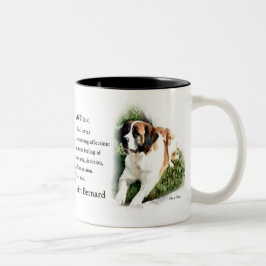 Caneca De Café Em Dois Tons Presentes de Arte São Bernardo