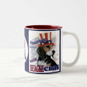 Caneca De Café Em Dois Tons Presentes de Beagle