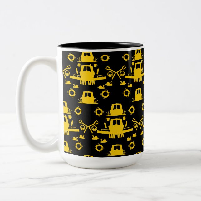Caneca De Café Em Dois Tons Presentes de British Narrowboat (Esquerda)