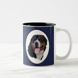 Caneca De Café Em Dois Tons Presentes de Cachorro na Grande Suíça