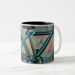 Caneca De Café Em Dois Tons Presentes de ciclismo para pai