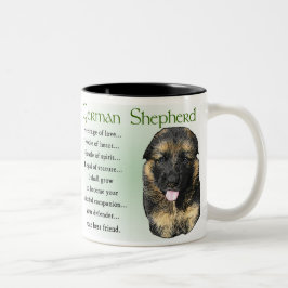 Caneca De Café Em Dois Tons Presentes de german shepherd
