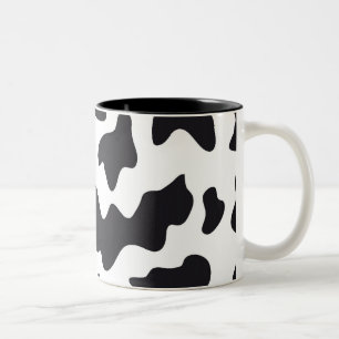 Caneca De Café Em Dois Tons Presentes de Impressão de padrão de vacas leiteira