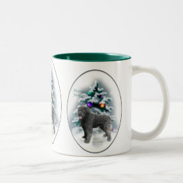 Caneca De Café Em Dois Tons Presentes de Natal Bouvier des Flandres
