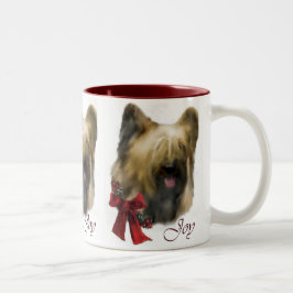 Caneca De Café Em Dois Tons Presentes de Natal Briard