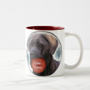 Caneca De Café Em Dois Tons Presentes de Natal Cane Corso